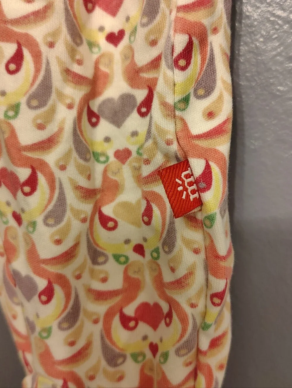 Magnetic Me footie sleeper pink birds & hearts size 6-9 months